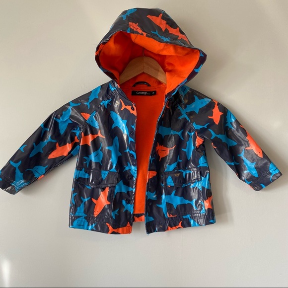 George kids blue orange shark raincoat
- 2T - Picture 7 of 15